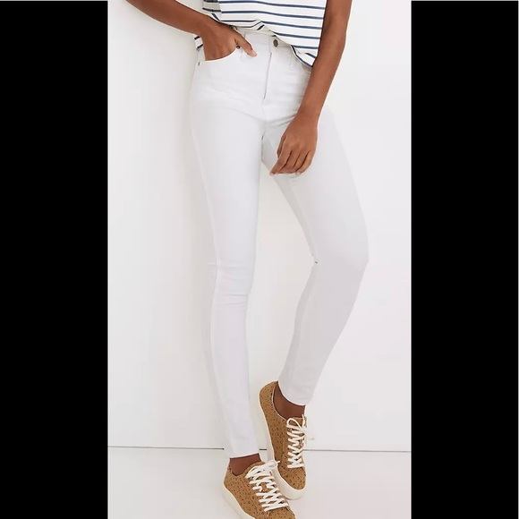 Madewell Denim - Madewell 10" High-Rise Skinny Jeans in Pure White (007) NWOT